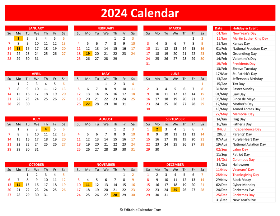 Holiday List Of 2024 India - PELAJARAN