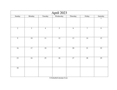 april 2023 printable calendar holidays