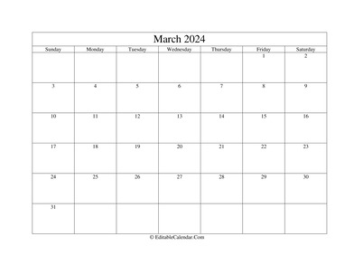march 2024 printable calendar with holidays