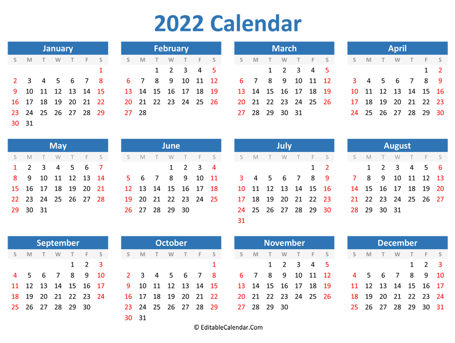 jan ksu euro unt calendar Editable 2022 Calendar with us holidays