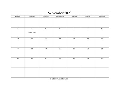 september 2023 printable calendar with holidays